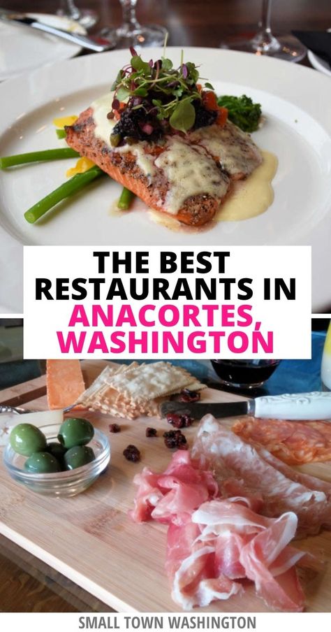 Planning to visit Anacortes, Washington on Fidalgo Island? Here are all the best Anacortes Washington food and restaurants to try! Anacortes food | Anacortes restaurants | Anacortes Washington restaurants | what to do in Anacortes | Anacortes Washington things to do | Anacortes Washington what to do | what to eat in Anacortes | Anacortes weekend getaway | things to do in Anacortes | where to eat in Anacortes | Anacortes foodie guide | Washington what to eat | Washington State travel tips Anacortes Washington Things To Do, Small Town Washington, Pnw Trip, Coastal Food, Washington Things To Do, Anacortes Washington, Dc Food, Drink Bucket, Washington State Travel