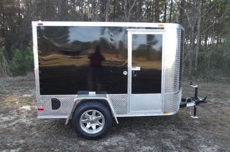 5x8 Motorcycle Enclosed Trailer - 666 - American Trailer Pros - Cargo Trailers, Enclosed Trailers, Concession Trailers Enclosed Motorcycle Trailer, Enclosed Motorcycle, Motorcycle Towing, Enclosed Cargo Trailers, Bike Cargo Trailer, Bicycle Engine, Enclosed Trailer, Toy Haulers, Enclosed Trailers