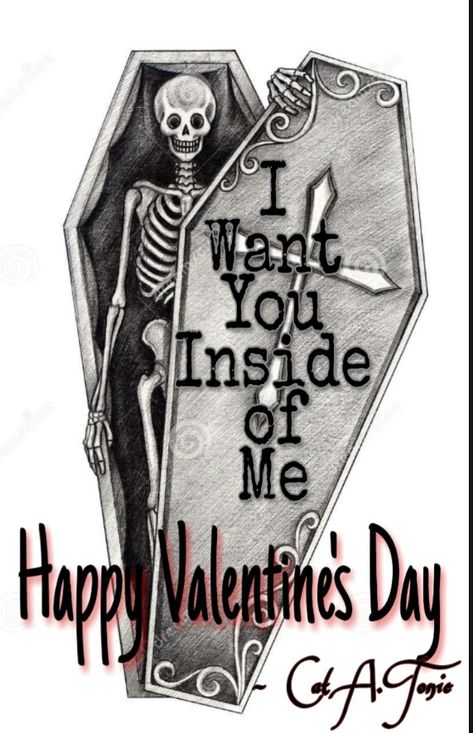 A little something I made for the occasion... #ValentinesDay ~ Cat A. Tonic @MetalCatatonic Goth Humor, Happy Anniversary To My Husband, Valentine Notes, Anti Valentines Day, Mood Off., Swag Art, Horror Movie Art, Scene Emo, Goth Aesthetic