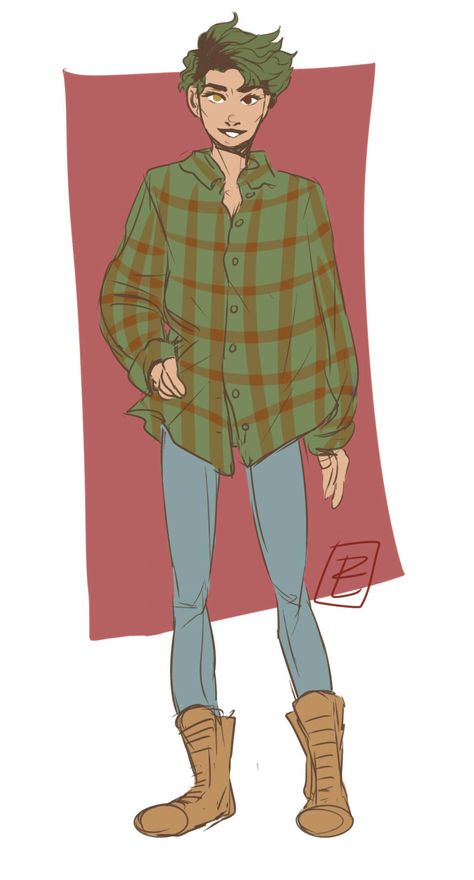 Alex Fierro Flannel Shirt Drawing, Alex Fierro, Gods Of Asgard, Zio Rick, Summer Child, Rick Riordan Series, Shirt Drawing, Trials Of Apollo, Percy Jackson Art