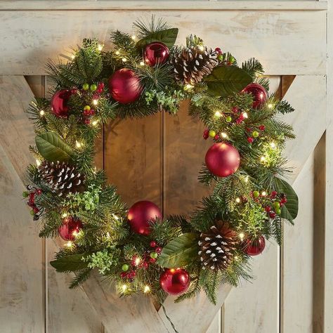 Beautiful wreath for decorating this Holiday season. #christmasdecordiy #christmasdecorationsdiy #worldkindnessday Holiday Wreaths Christmas, Holiday Wreaths Diy, Gold Christmas Decorations, Christmas Door Wreaths, Christmas Front Doors, Green Wreath, Xmas Wreaths, Do Nothing, Pier 1 Imports