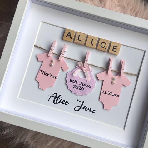 Baby Girl Nursery Princess, Nursery Princess, Box Letters, Baby Shadow Box, Scrabble Frame, Idee Cricut, Cricut Baby, Baby Frame, Baby Box