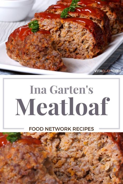 Meatloaf Recipes Food Network, Ina Garten Meatloaf Recipe, Turkey Meatloaf Recipe, Best Ina Garten Recipes, Meatloaf Recipes Healthy, Delicious Meatloaf, Beef Meatloaf, Homemade Meatloaf, Classic Meatloaf Recipe