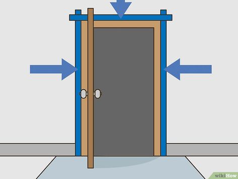 How to Paint a Door Frame (with Pictures) - wikiHow Paint Door Frame, Painting Door Frames, Painting A Door, Frame With Pictures, Paint Steel Door, Painting Metal Doors, Paint A Door, Exterior Door Frame, Wood Door Frame