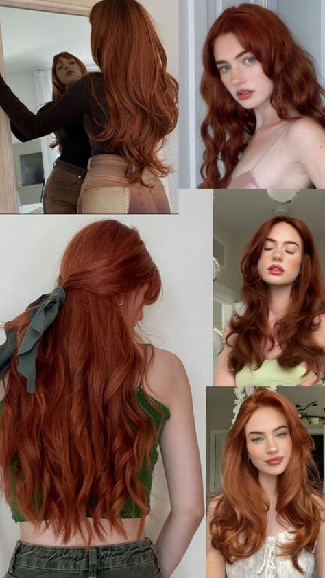 Red Orange Hair, Natural Red Hair, Red Hair Inspo, Ginger Hair Color, Hair Color Auburn, Pretty Hair Color, Trendy Hair Color, Trendy Hair, Red Hair Color