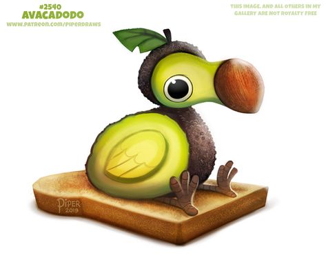 Animal Combinations Drawings, Piper Draws, Cryptid Creations, Piper Thibodeau, Daily Doodles, Human Animal, Fruit Animals, 귀여운 음식 그림, Animal Puns