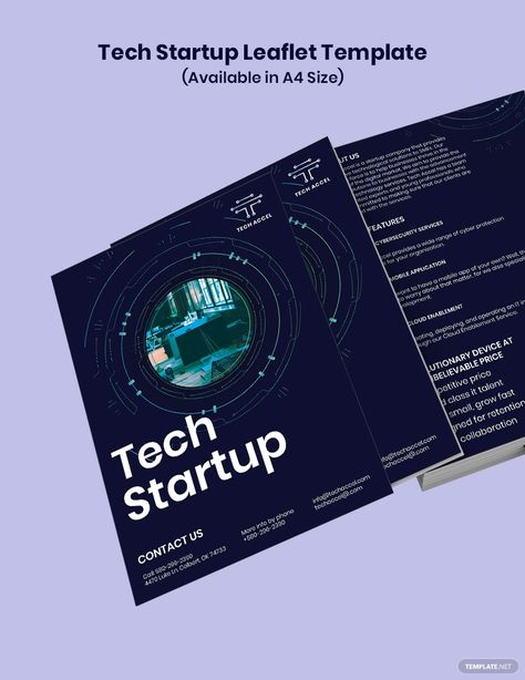 Free Tech Startup Leaflet Template #AD, , #PAID, #Tech, #Free, #Startup, #Template, #Leaflet Tech Brochure Design, Tech Brochure, Leaflet Template, Brochure Inspiration, Docs Templates, Tech Startup, Microsoft Publisher, Church Graphic Design, Tech Startups