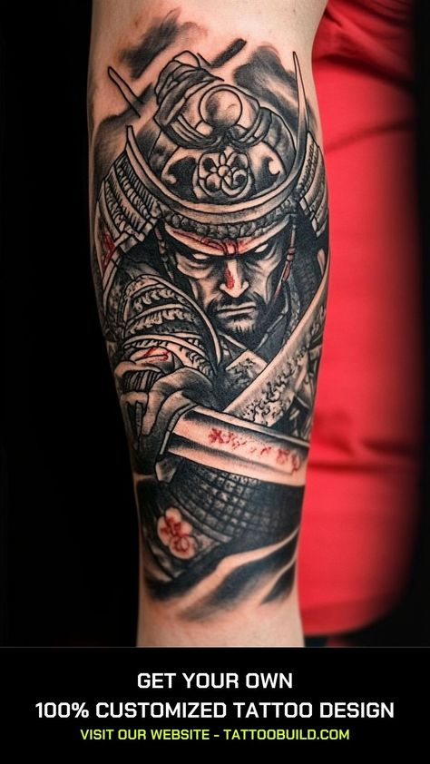 Samurai Tattoo Ideas: 40+ Best ideas - Tattoo Build Samurai Tattoo Ideas, Samurai Mask Tattoo, Wilderness Tattoo, Tattoo Generator, First Time Tattoos, Design Your Own Tattoo, Yakuza Tattoo, Japanese Art Styles, Afro Samurai