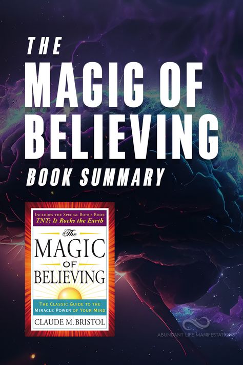 Unearth the power of belief through an enlightening exploration of the classic self-help book "The Magic of Believing" by Claude M. Bristol. Harness the potential to transform your life through understanding the magic in your own belief system. Start manifesting your dreams into reality today! Power Of Belief, Manifesting Tips, The Power Of Belief, Belief System, Start Manifesting, Make Your Dreams Come True, Abundant Life, Self Help Book, Book Summaries