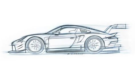 Porche Car, Car Drawing Pencil, Cayman Porsche, Porsche Girl, Porsche Rsr, Porsche 912, Cool Car Drawings, Automotive Artwork, New Porsche