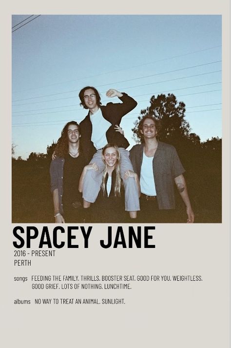 Spacey Jane, Minimalist Polaroid Poster, Nature Iphone Wallpaper, Photo Room, Surf Poster, Polaroid Poster, Dorm Posters, Music Album Covers, Picture Collage Wall