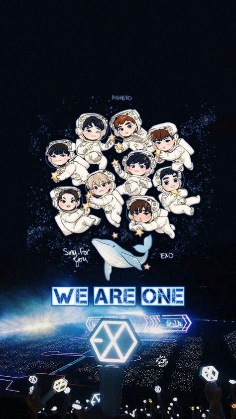 Exo L Wallpaper, Baekhyun Fanart, Exo Logo, Exo Anime, Exo Background, Exo Aesthetic, Exo Chibi, L Wallpaper, Exo Wallpaper