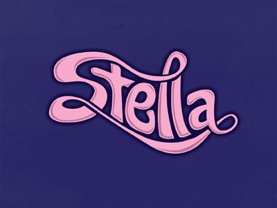 Stella Stella Name Tattoo, Letter Highlights, Stella Name, Melissa Name, Doodle Girl, Learn Hand Lettering, Alphabet Pictures, Girls Names, Aesthetic Names