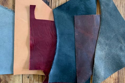 Sewing Leather With A Sewing Machine, Leather Sewing Projects, Suede Projects, Sewing Stitches By Hand, Leather Types, Leather Bag Tutorial, Leather Tutorial, Leather Glue, Leather Patterns