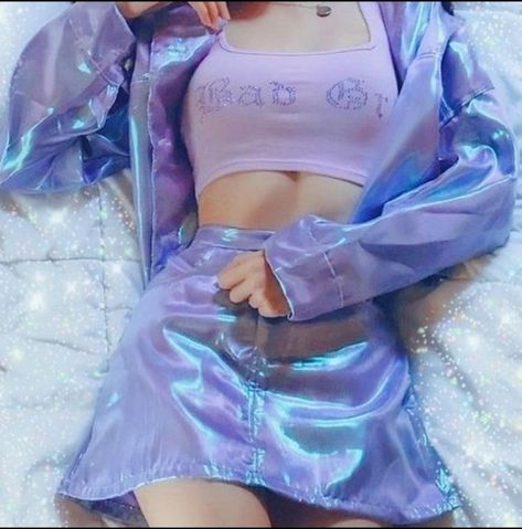 Vaporwave Fashion, Purple Outfit, Purple Outfits, 영감을 주는 캐릭터, Really Cute Outfits, Purple Aesthetic, Kpop Outfits, Stage Outfits, Character Outfits