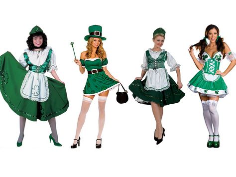 Clothing Traditional Irish Dance | Irish dancer' Halloween costumes: culturally inaccurate ... Irish Halloween Costume, Traditional Irish Clothing, Irish Halloween, American Indian Clothing, Irish Costumes, St Patricks Day Pictures, Leprechaun Costume, Easter Bunny Costume, Irish Clothing