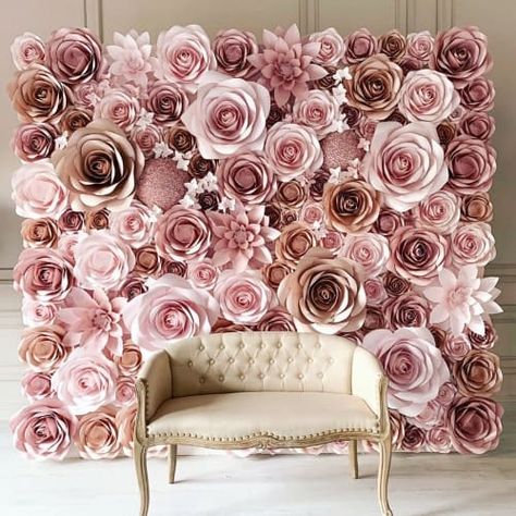 Wedding Photo Backdrops, Wedding Paper Flowers, Paper Flowers Backdrop, Paper Flower Backdrop Wedding, Paper Flowers Wall, Flowers Backdrop, Photo Booth Backdrop Wedding, Greenery Wall, Booth Backdrops