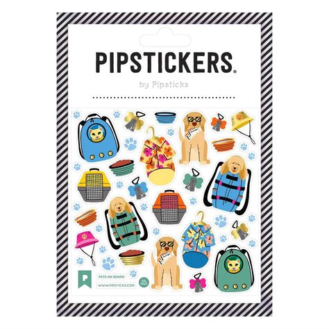 Pets On Board Stickers by Pipsticks | WashiGang Australia Pets Stickers, Robot Party, Zebra Mildliner, Holographic Gold, Kids Crafting, Birthday Cake With Candles, Printable Greeting Cards, Notebook Journal, Digital Gifts