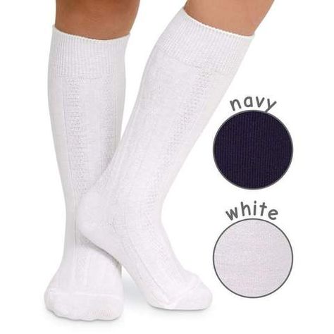 Classic Cable Knee High Socks - Adorable Essentials, LLC   If you love Matilda Jane, you'll love Adorable Essentials!! Cable Knit Socks, Usa Shoes, School Play, High Knees, Girls Socks, Dress Socks, Socks And Tights, Knee Socks, Knee High Socks