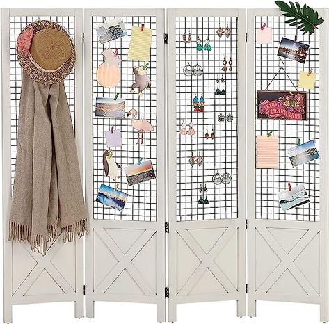 Amazon.com: Wnutrees 4 Panel Gridwall Display, Portable Freestanding Display Board for Craft/Art Shows, Retail, Events, Decorative Wood Room Divider Folding Screens, White : Industrial & Scientific Art Jobs, Room Divider Folding, Vendor Booth Display, Pegboard Display, Folding Screens, Wood Room Divider, 4 Panel Room Divider, White Industrial, Craft Fairs Booth