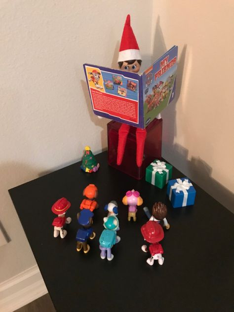 Elf Paw Patrol Ideas, Paw Patrol Elf On The Shelf Ideas, Elf On The Shelf Ideas Paw Patrol, Elf And Elf Pet Ideas, Elf On The Shelf Paw Patrol, Elf On The Shelf And Pokemon, Elve On A Shelf Ideas, Elf On The Shelf Action Figures, Elf Fun