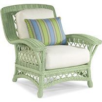 Painting Wicker, Cane Lounge, Painting Wicker Furniture, Wicker Lounge Chair, Wicker Couch, Sunroom Furniture, Wicker Headboard, Painted Wicker, Boho Furniture