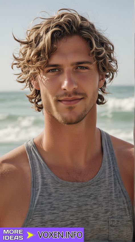 23 Best Medium Length Haircuts for Men in 2024 Long Curly Boys Haircut, Medium Length Haircuts Men, Surfer Hair Men, Hairstyles For Men Curly Hair, Men With Wavy Hair, Best Medium Length Haircuts, Wavy Mid Length Hair, Mens Wavy Haircuts, Hairdo Ideas