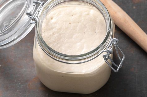 Gluten-Free Sourdough Starter Recipe | King Arthur Baking: A sourdough starter to use in your gluten-free baking. Gluten Free Sourdough Starter, King Arthur Gluten Free, Dough Starter, Pain Sans Gluten, Starter Recipe, Pan Sin Gluten, Gluten Free Sourdough, Sourdough Starter Recipe, Yeast Bread Recipes