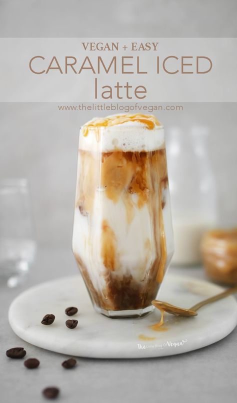 Caramel Iced Latte, Low Carb Vegan Breakfast, Iced Latte Recipe, Caramel Latte, Coffee Obsession, Caramel Coffee, Coffee Drink Recipes, Ice Coffee Recipe, Dairy Free Milk