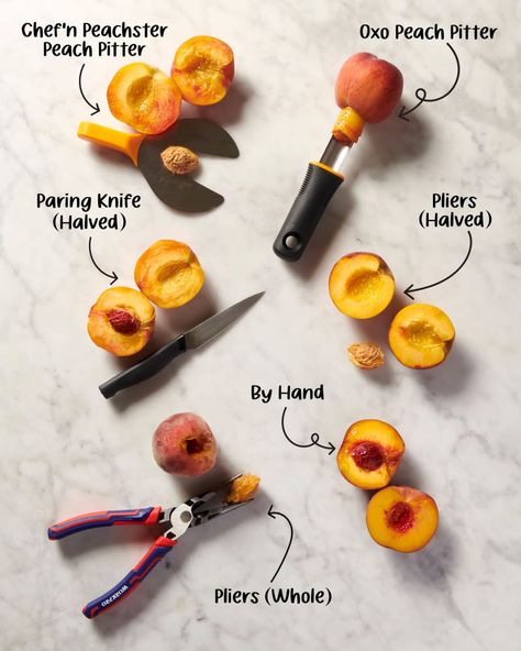 Post Image Uses For Peach Pits, Strawberry Huller, Apple Corer, Peach Ice Cream, Peach Pit, Peach Crisp, Fruity Desserts, Peach Pie, Peach Recipe