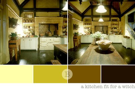 Palette: the kitchen in Practical Magic #palette #film #home #places #color Painting Templates, House Paint, Practical Magic, Paint Palette, Film Home, Kitchen In, Dream Kitchen, My Dream Home, House Painting