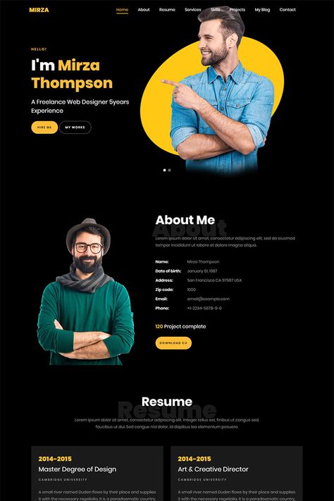 Portfolio Site Design Website, Personal Resume Design, Portfolio Web Design Layout, Resume Website Design Layout, Resume Website Design, Frontend Developer Portfolio, Creative Portfolio Design Layout, Creative Portfolio Design, Web Developer Portfolio Website