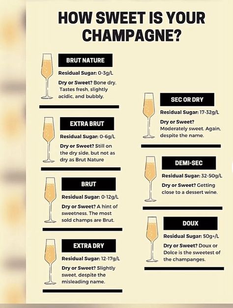 Pin by Kimberly Fry on Cocktails in 2022 | Wine desserts, Champagne recipe, Champagne recipes cocktails Champagne Recipes, Bartending Basics, Champagne Cart, Champagne Pairing, Champagne Recipe, Bartender Drinks Recipes, Wine Basics, Wine Chart, Wine Facts