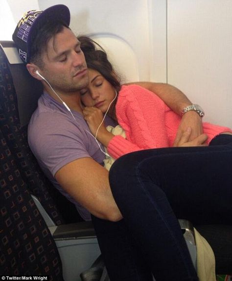 Inseparable: Michelle Keegan and Mark Wright struggled to untangle themselves even while thousands of feet up in the air as they caught a flight together on Tuesday Like Crazy Movie, Mark Wright, The Stranger Movie, Cute Couples Cuddling, Cute Couple Quotes, Michelle Keegan, When I Get Married, Boyfriend Goals, Relationship Goals Pictures