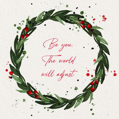 Flower wreath, inspirational quotes, christmas decor, watercolor wreath, digital wreath design, procreate Wreath Quotes, Inspirational Quotes Christmas, Door Illustration, Watercolor Procreate, Quotes Christmas, Watercolor Wreath, Wreath Watercolor, Wreath Designs, Flower Wreath