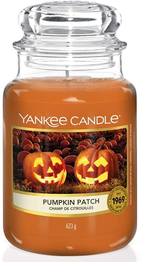 Pumpkin Patch Halloween, Candle Autumn, Yankee Candle Scents, Pumpkin Spice Candle, Autumn Sunset, Peach Desserts, Candle Store, Glass Jars With Lids, Halloween Candles