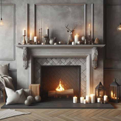 17 Amazing Fireplace Tile Ideas You Will Love - My Besuited Home Tiled Fireplace Hearth Ideas, Tiling Around Fireplace, Fireplace Hearth Tile Ideas, Tiled Hearth Ideas, Tile Around Fireplace Ideas, Fireplace Floor Tile, Colorful Fireplace, Tile Fireplace Makeover, Tiled Fireplaces