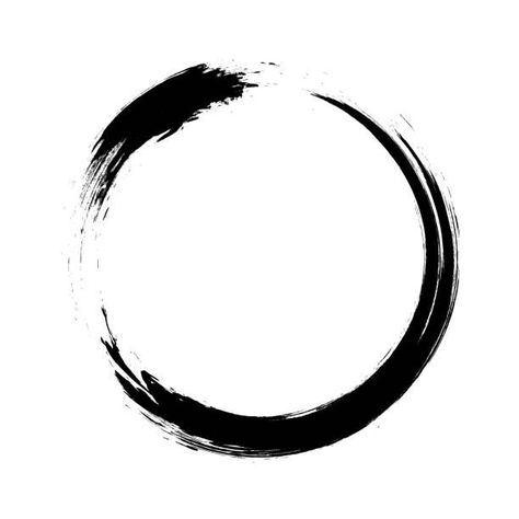 Zen Tattoo, Zen Circle, Circle Tattoo, Circle Tattoos, Trash Polka, Black Background Images, Band Tattoo, Circle Art, Symbolic Tattoos