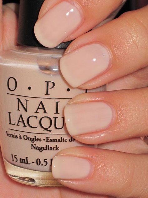 OPI Mimosas for Mr Mrs. Perfect nude nail color We love nude at www.thetrustedbeautyguide.com #NailColorTrends Opi Nail Polish Colors, Nails Toes, Natural Nails Manicure, Unghie Sfumate, Opi Nail Colors, Bubble Baths, Milky Nails, Manicure Colors, Nude Nail Polish