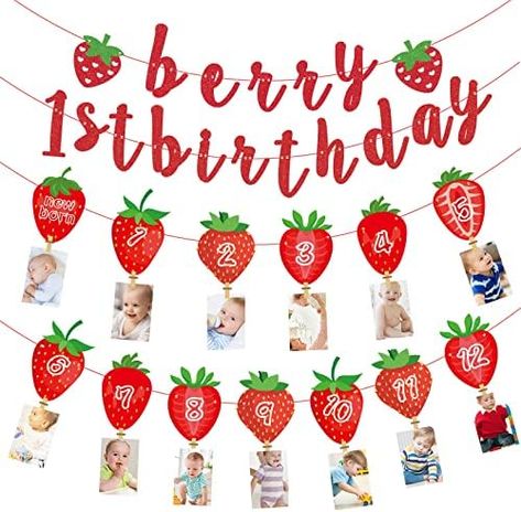 My Berry First Birthday Food, 1yr Birthday Party Ideas Girl, Some Berry Is One, Berry First Birthday Party Cake, One Berry Sweet Girl Birthday, Berry One Birthday, Berry Sweet One First Birthday, Berry First Birthday Party Food, Berry First Birthday Decorations