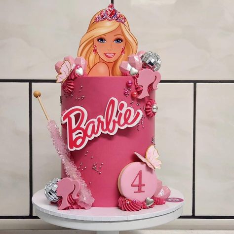 Barbie Party Decorations, Barbie Cake, Kids Cakes, Barbie Birthday, Barbie Party, 6th Birthday, Kids Cake, Party Decorations, Cake