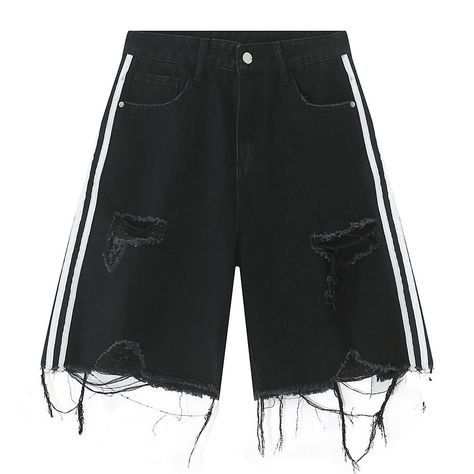 FOR ONLY 32 € (they really are limited) GET 20 % DISCOUNTS Shorts Design Ideas, Men Summer Streetwear, Black Jeans Shorts, Shorts Design, Hip Hop Pants, Summer Shorts Denim, Y2k Shorts, Ripped Denim Shorts, Summer Streetwear