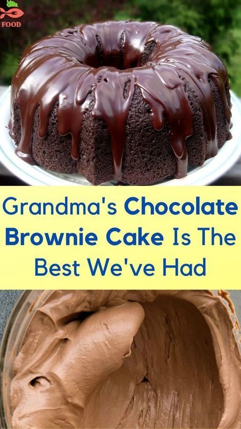 Brownie Cake Recipe, Grandma Recipes, Chocolate Brownie Cake, Pound Cakes, Bundt Cakes Recipes, Chocolate Cake Mixes, Bundt Cakes, Brownie Cake, Cake Mix Recipes