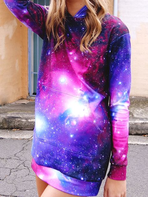 Galaxy Things, Galaxy Clothes, Galaxy Sweatshirt, Galaxy Stuff, Galaxy Outfit, Galaxy Hoodie, Galaxy Dress, Slouchy Top, Galaxy Fashion