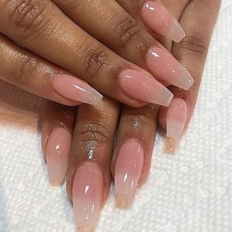 Nails On Black Women, Sheer Nails, Natural Acrylic Nails, Nails Black, Short Nail Designs, Classy Nails, Dope Nails, Nail Shapes, Cute Acrylic Nails