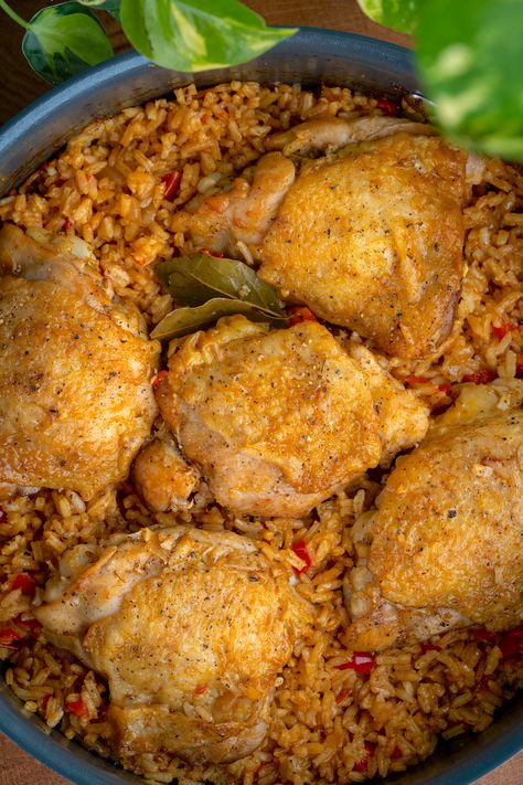 Cuban Arroz con Pollo Cuban Arroz Con Pollo, Gyeran Mari, Korean Egg, Meal List, Mexican Pork, Cuban Dishes, Beer Chicken, Lions Den, Carnitas Recipe