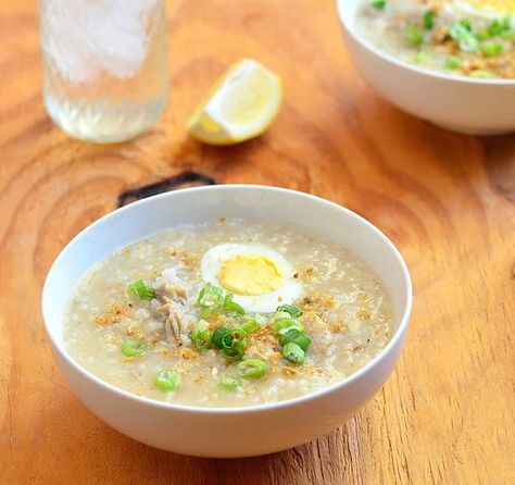 Caldo Recipe, Kawaling Pinoy, Chicken Rice Soup, Filipino Style, Midday Snack, Rice Porridge, Hearty Soup, Low Carb Diets, Filipino Dishes