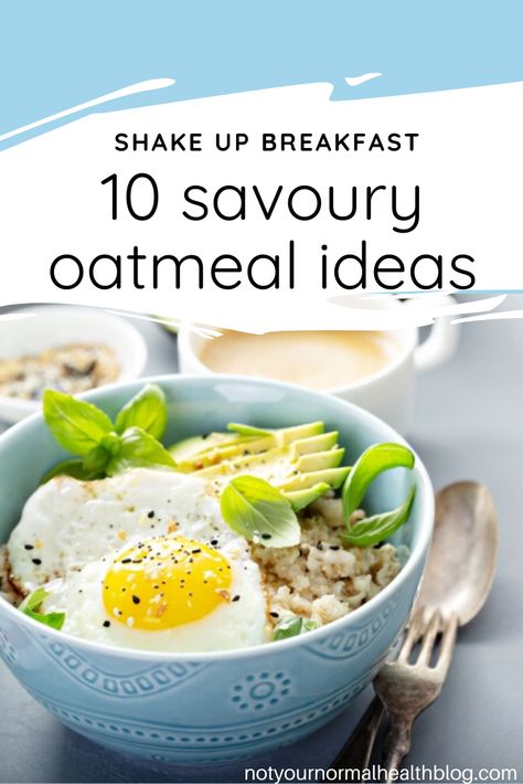 Oatmeal Porridge Recipes Healthy, Savoury Oatmeal Breakfast, Savoury Porridge Recipes, Oat Porridge Recipe Healthy, Savory Porridge Recipes, Savoury Oatmeal Recipes, Savoury Snacks Healthy, Savoury Breakfast Ideas Healthy, Porridge Recipes Healthy