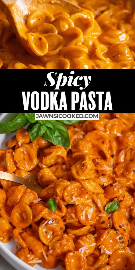 Few Recipe Meals, Spicy Flavorful Recipes, Yummy Pasta Sauce Recipes, New Years Pasta Dinner, 30 Minute Dinner Recipes Healthy, Easy No Prep Crockpot Meals, Spicy Vodka Sauce Pasta, Spicy Ravioli Recipe, Pasta With Vodka Sauce Chicken