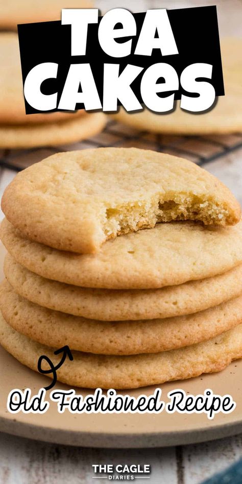 Get a taste of the South with this old fashioned recipe for Southern tea cakes. These soft and buttery cookies are perfect for serving with a cup of tea. Tea Cakes Old Fashioned Easy, Teacakes Recipe Old Fashioned Tea Cakes, Tea Cakes Old Fashioned, Teacakes Recipe, Old Fashion Tea Cake Recipe, Tea Cake Cookie Recipe, Old Fashioned Tea Cakes, Tea Cookies Recipe, Tart Cookies